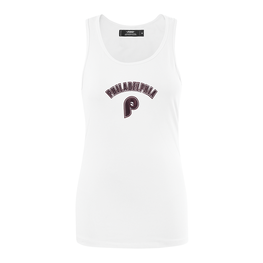 SIN MANGAS DE CORTE RELAJADO MLB PHILADELPHIA PHILLIES CLASSIC ESSENTIALS PARA MUJER