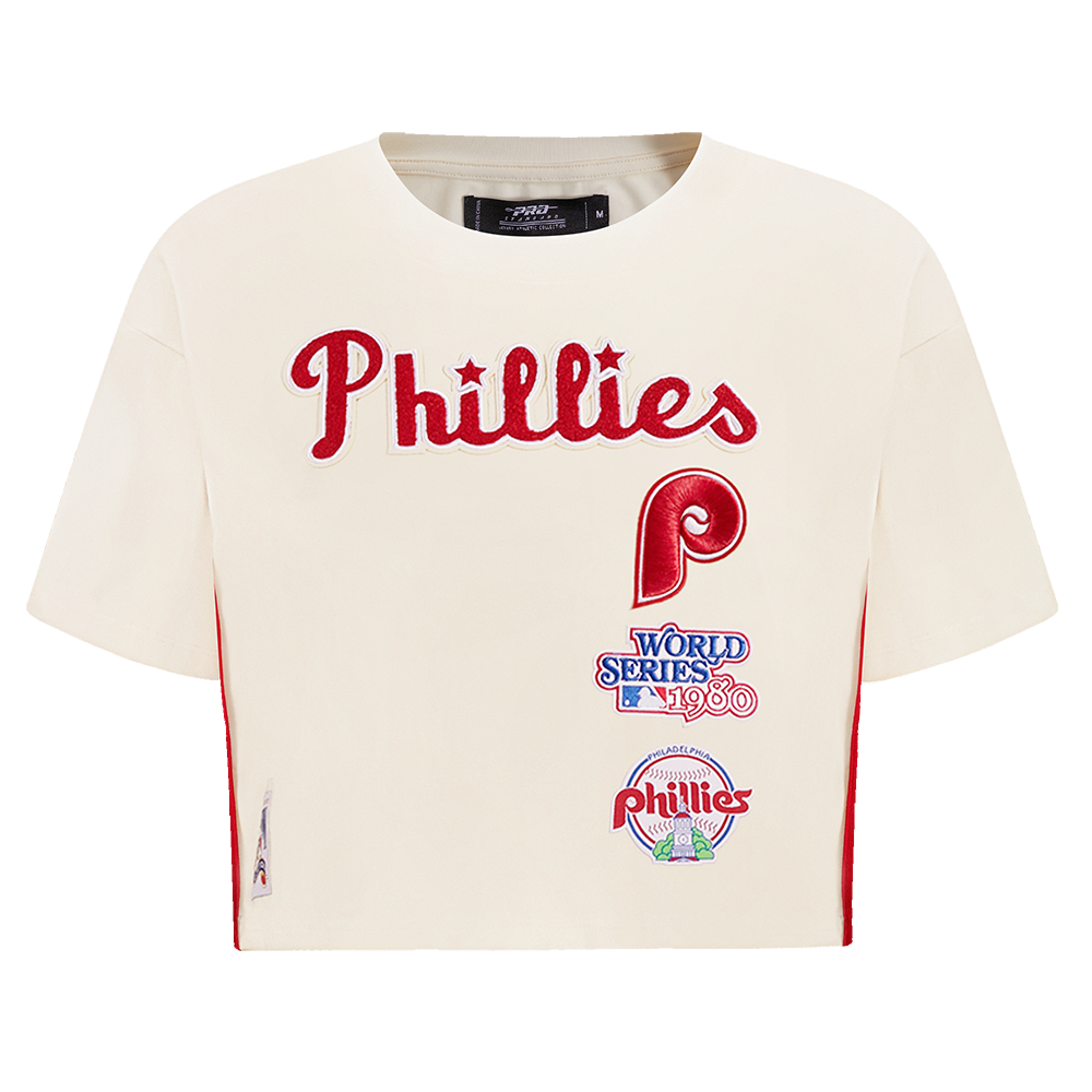 MANGA CORTA CROP MLB PHILADELPHIA PHILLIES RETRO CLASSICS PARA MUJER