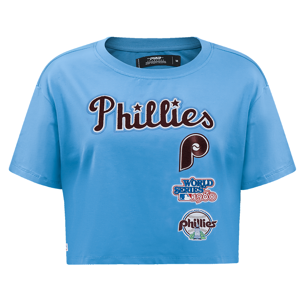 MANGA CORTA CROP MLB PHILADELPHIA PHILLIES RETRO CLASSICS PARA MUJER