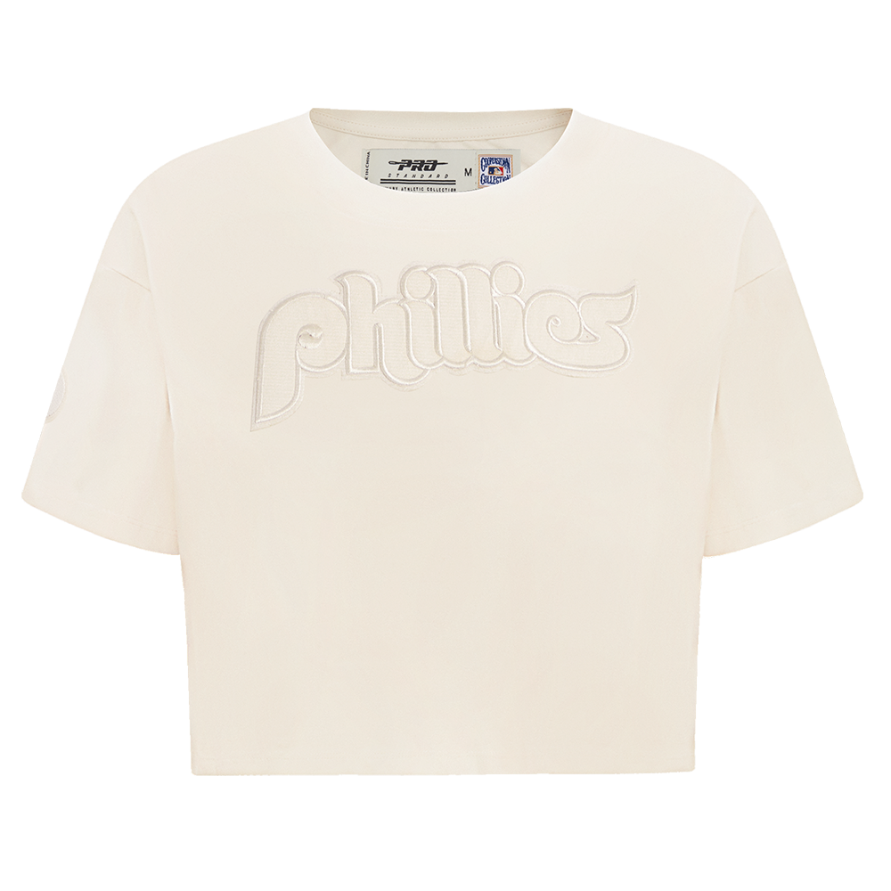 MANGA CORTA CROP MLB PHILADELPHIA PHILLIES NEUTRAL PARA MUJER