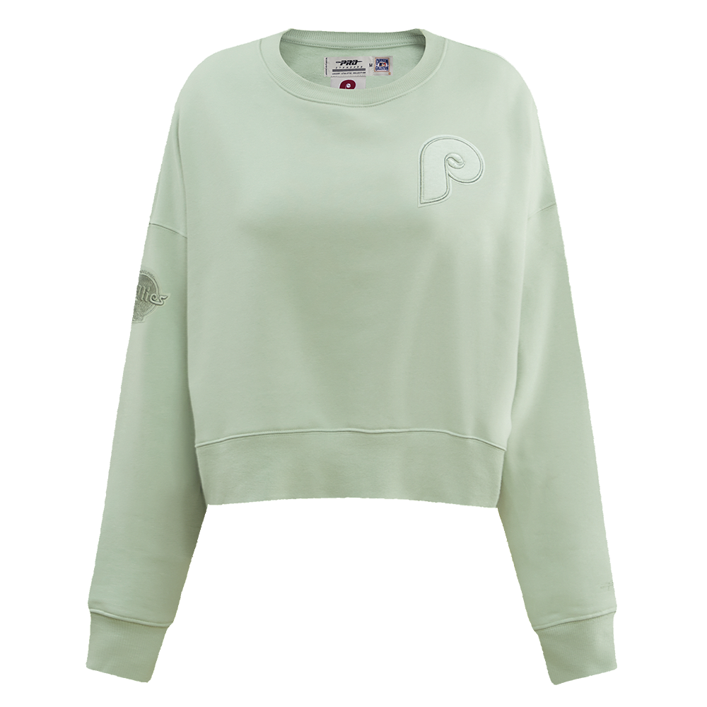 SUDADERA DE CUELLO REDONDO MLB PHILADELPHIA PHILLIES NEUTRAL PARA MUJER