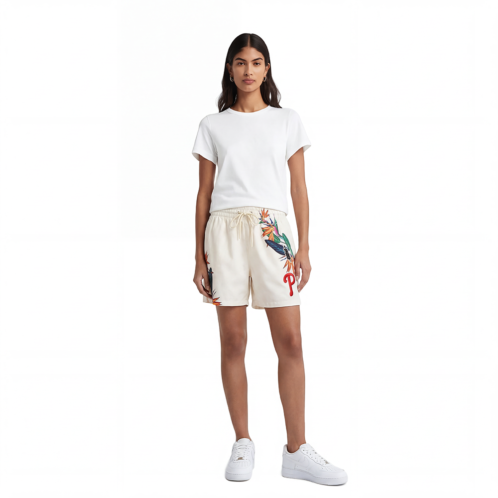 SHORTS WOVEN MLB PHILADELPHIA PHILLIES PARADISE PARA MUJER