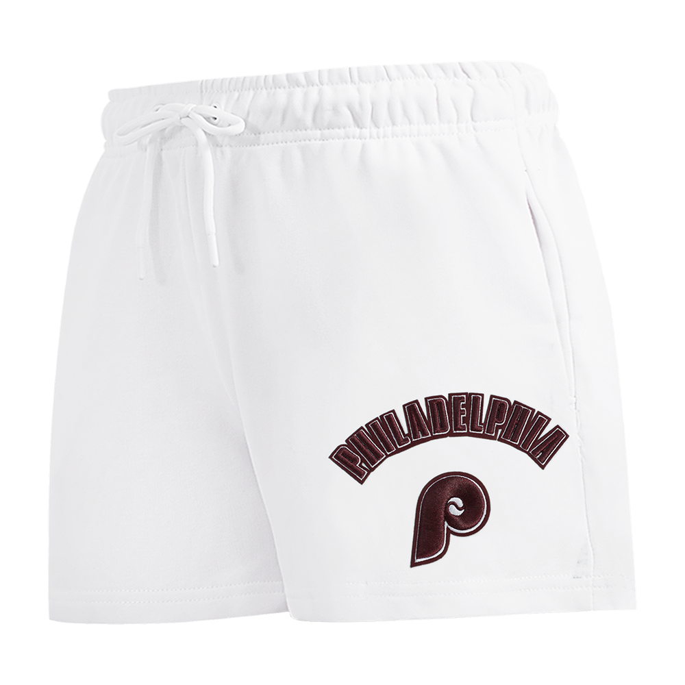 SHORTS DE ALGODÓN MLB PHILADELPHIA PHILLIES CLASSIC ESSENTIALS PARA MUJER