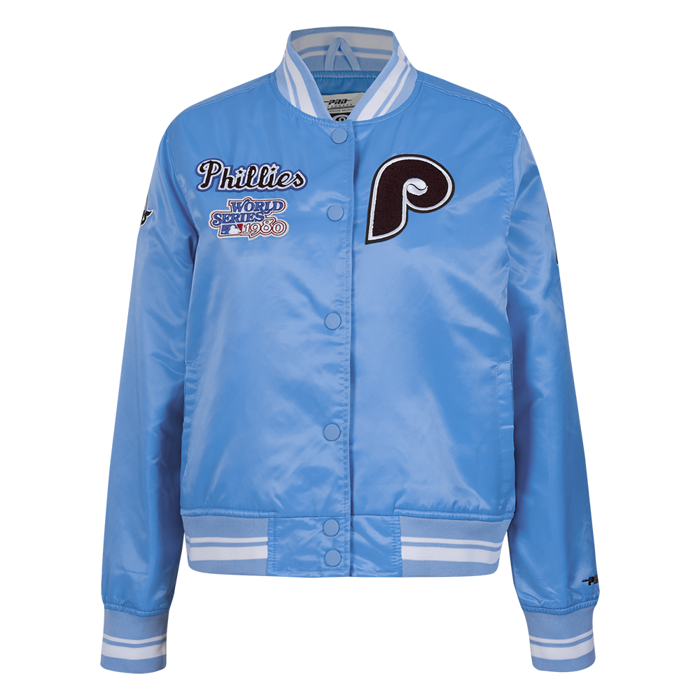 CHAMARRA DE SATÍN MLB PHILADELPHIA PHILLIES RETRO CLASSICS PARA MUJER