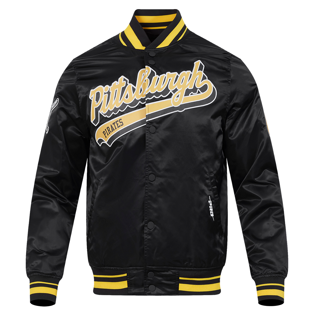 CHAMARRA DE SATÍN MLB PITTSBURGH PIRATES SCRIPT TAIL