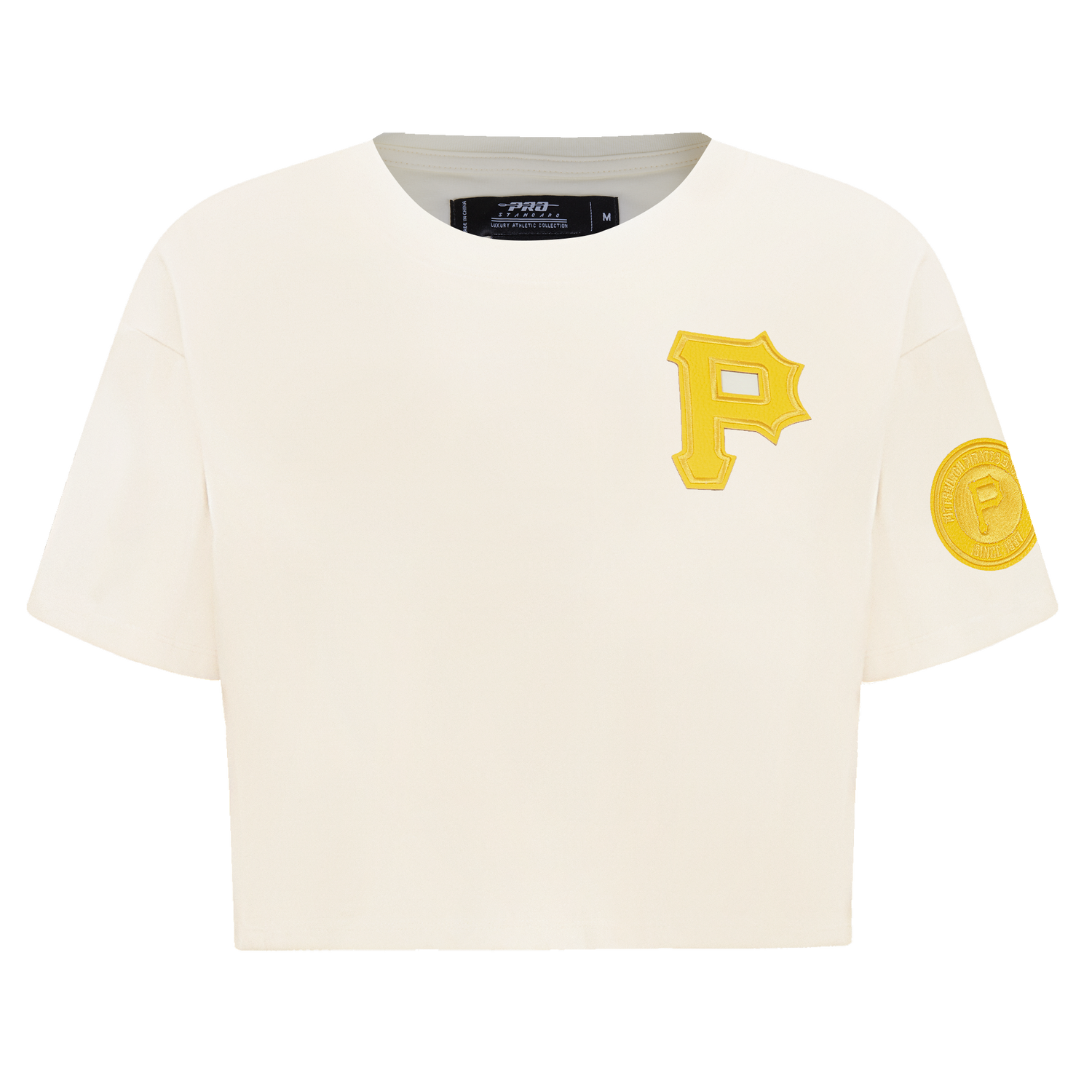MANGA CORTA CROP MLB PITTSBURGH PIRATES TRIPLE TONAL PARA MUJER