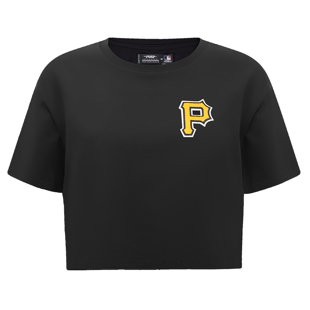 MANGA CORTA CROP MLB PITTSBURGH PIRATES CLASSIC ESSENTIALS PARA MUJER