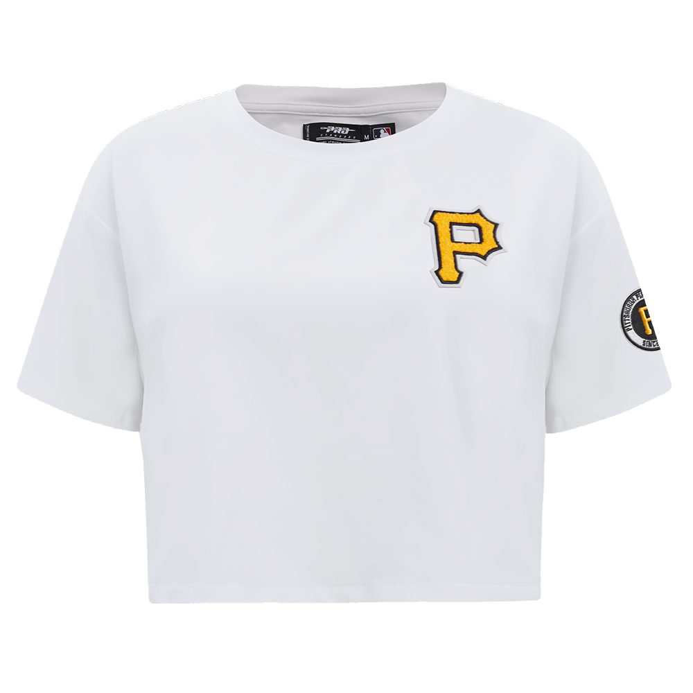 MANGA CORTA CROP MLB PITTSBURGH PIRATES CLASSIC ESSENTIALS PARA MUJER