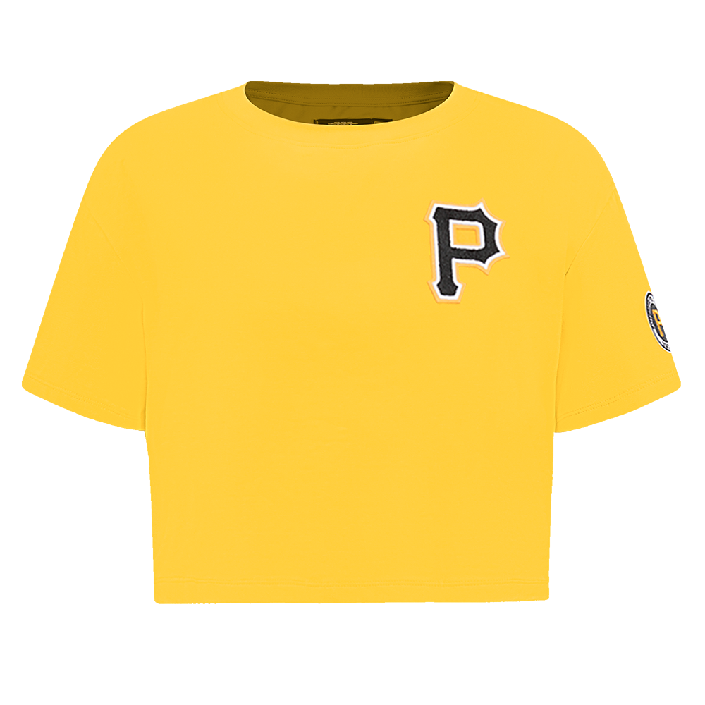 MANGA CORTA CROP MLB PITTSBURGH PIRATES CLASSIC ESSENTIALS PARA MUJER