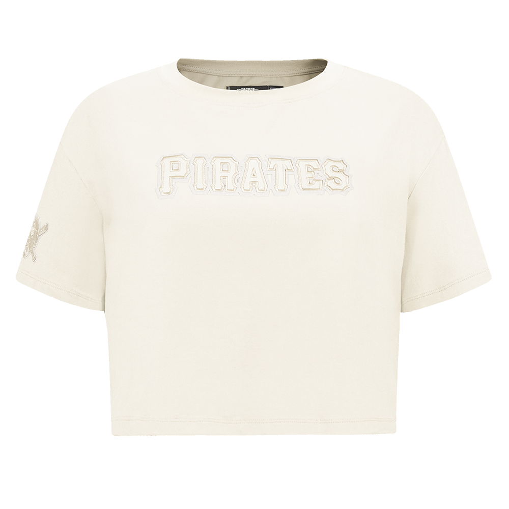 MANGA CORTA CROP MLB PITTSBURGH PIRATES NEUTRAL PARA MUJER