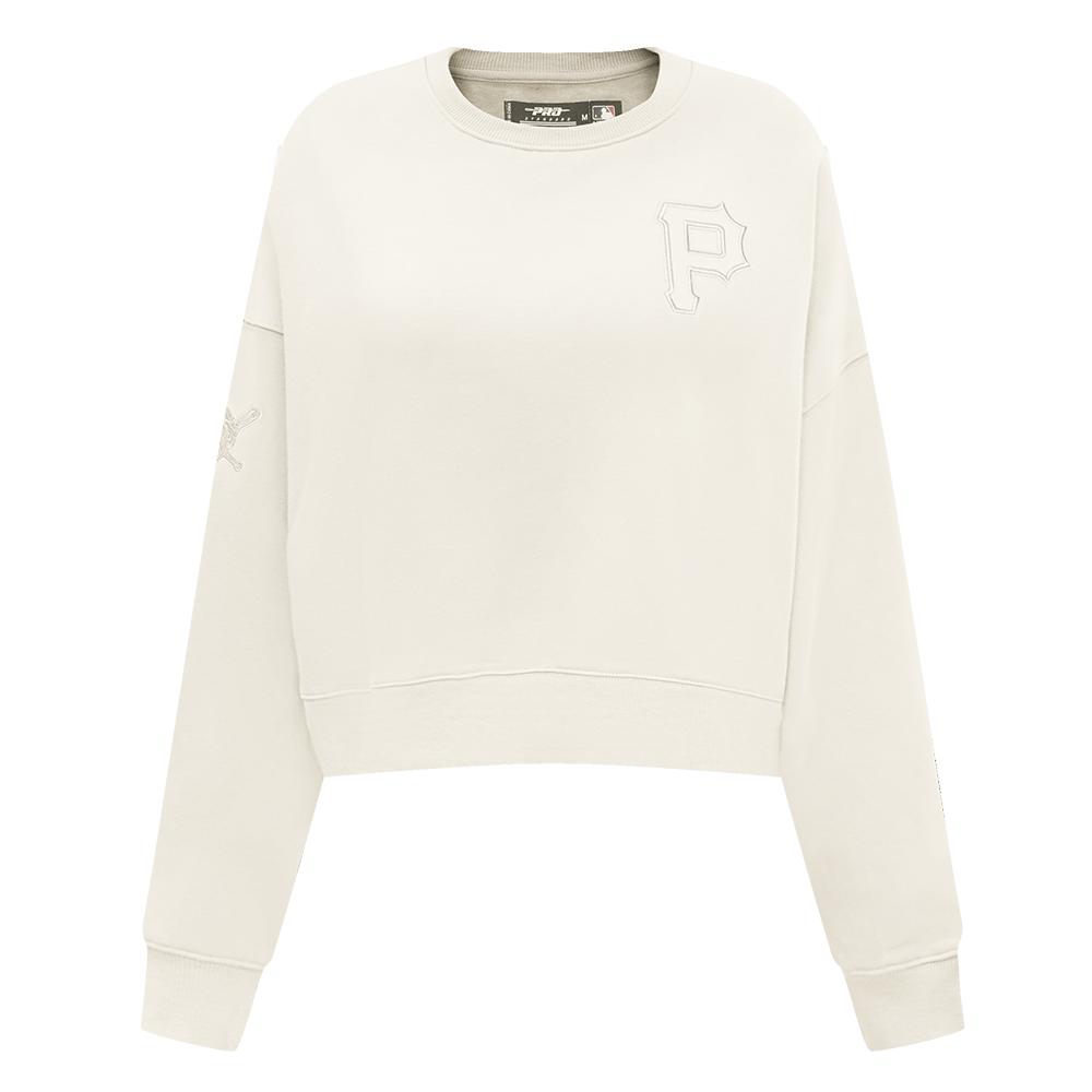 SUDADERA DE CUELLO REDONDO MLB PITTSBURGH PIRATES NEUTRAL PARA MUJER