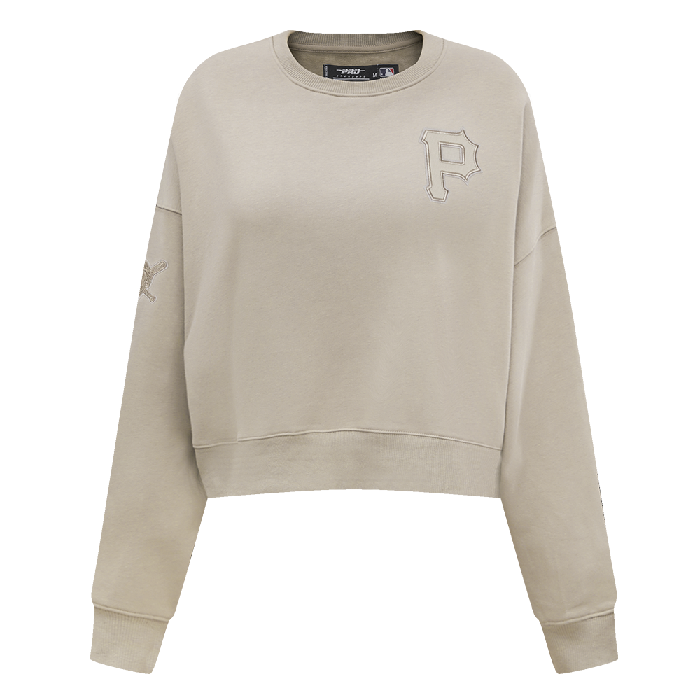 SUDADERA DE CUELLO REDONDO MLB PITTSBURGH PIRATES NEUTRAL PARA MUJER