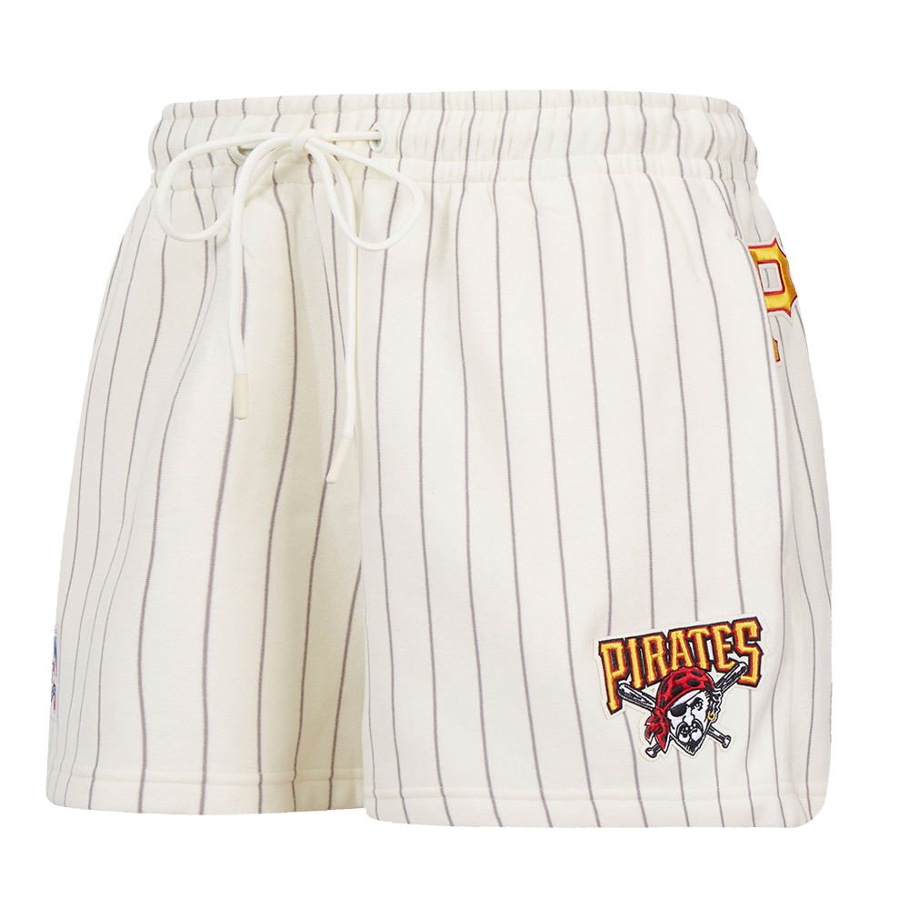 SHORTS DE ALGODÓN MLB PITTSBURGH PIRATES PINSTRIPE RETRO CLASSIC PARA MUJER