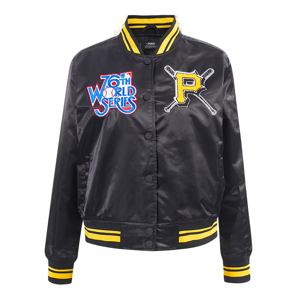 CHAMARRA DE SATÍN MLB PITTSBURGH PIRATES MASH UP PARA MUJER