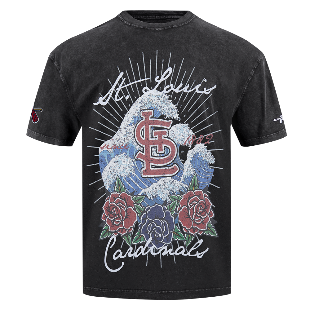 MANGA CORTA MLB ST. LOUIS CARDINALS WAVE AND ROSES