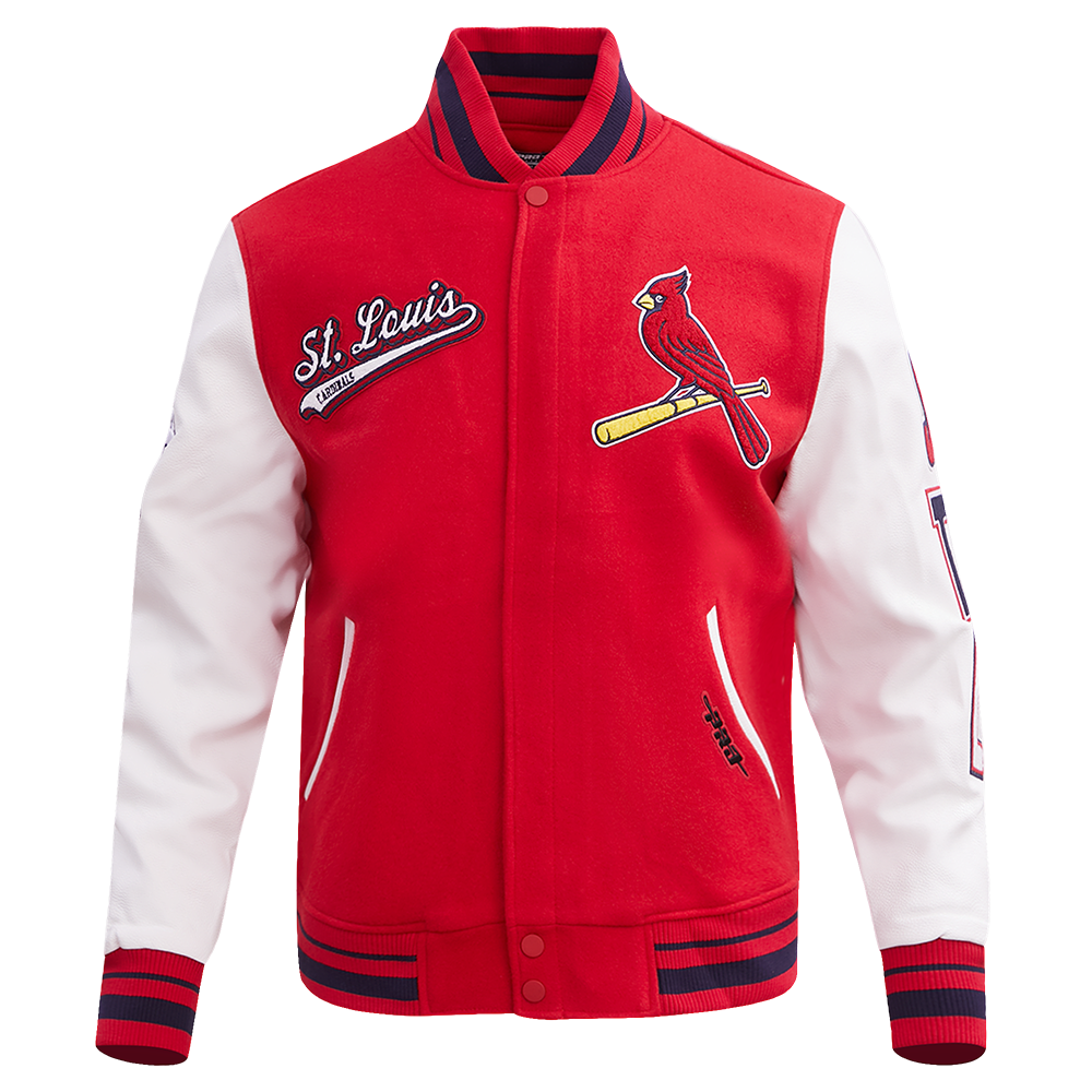 CHAMARRA UNIVERSITARIA MLB ST. LOUIS CARDINALS SCRIPT TAIL
