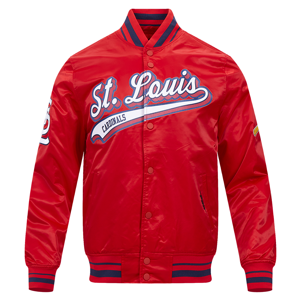 CHAMARRA DE SATÉN MLB ST. LOUIS CARDINALS SCRIPT TAIL