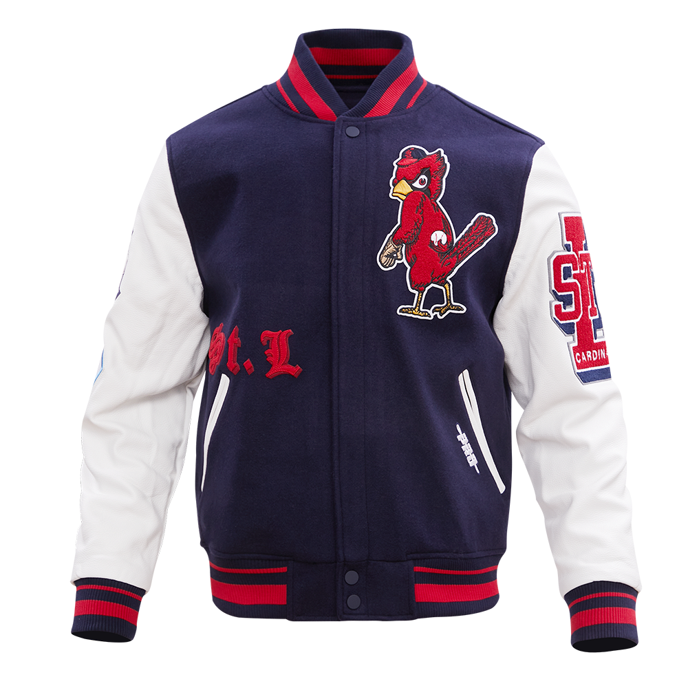 CHAMARRA UNIVERSITARIA MLB ST. LOUIS CARDINALS OLD ENGLISH