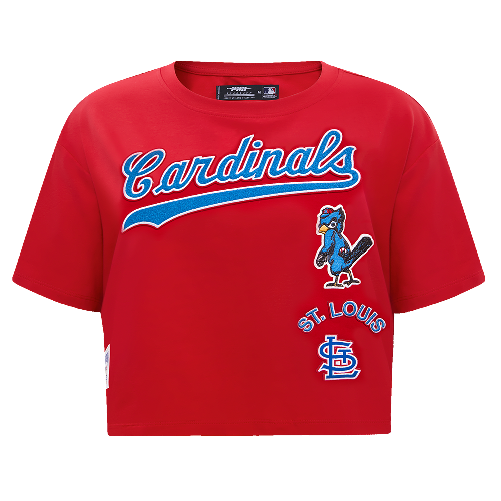 MANGA CORTA CROP MLB ST. LOUIS CARDINALS RETRO CLASSICS PARA MUJER