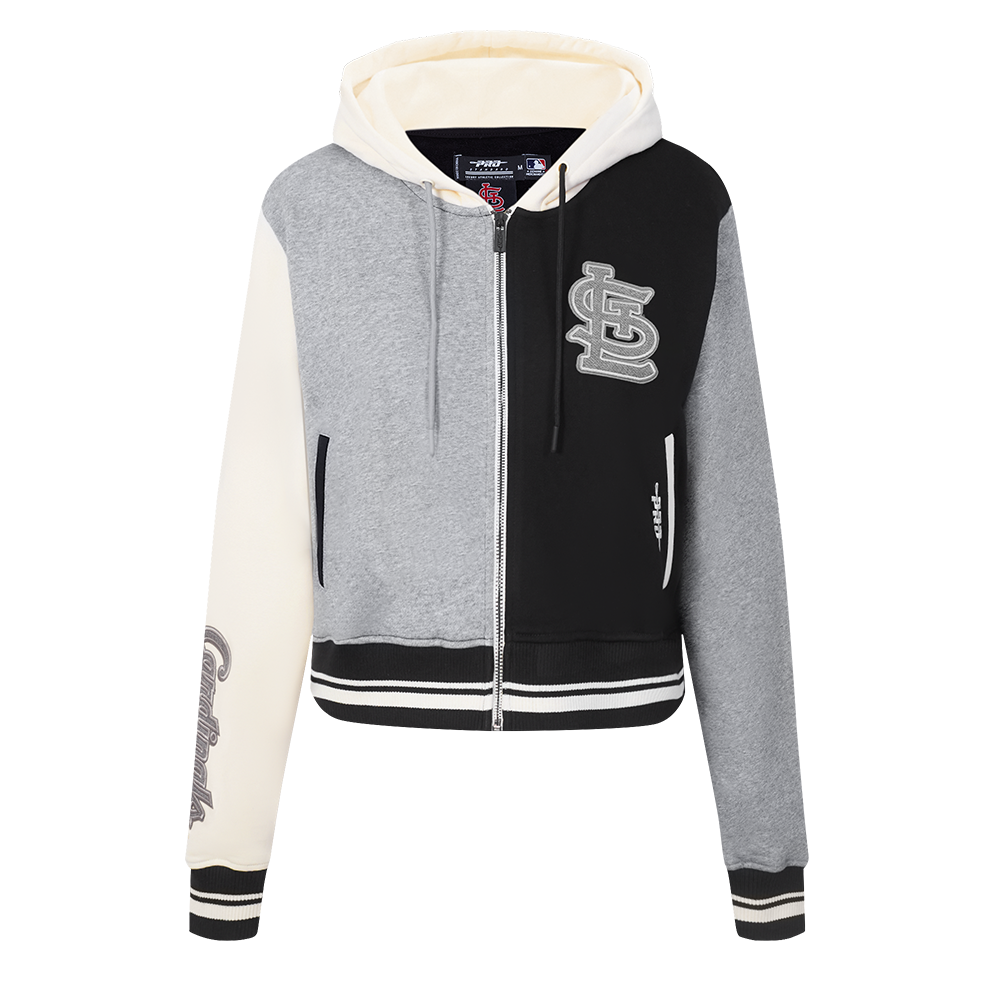 SUDADERA CON CIERRE MLB ST. LOUIS CARDINALS REVERSE FRENCH TERRY PARA MUJER