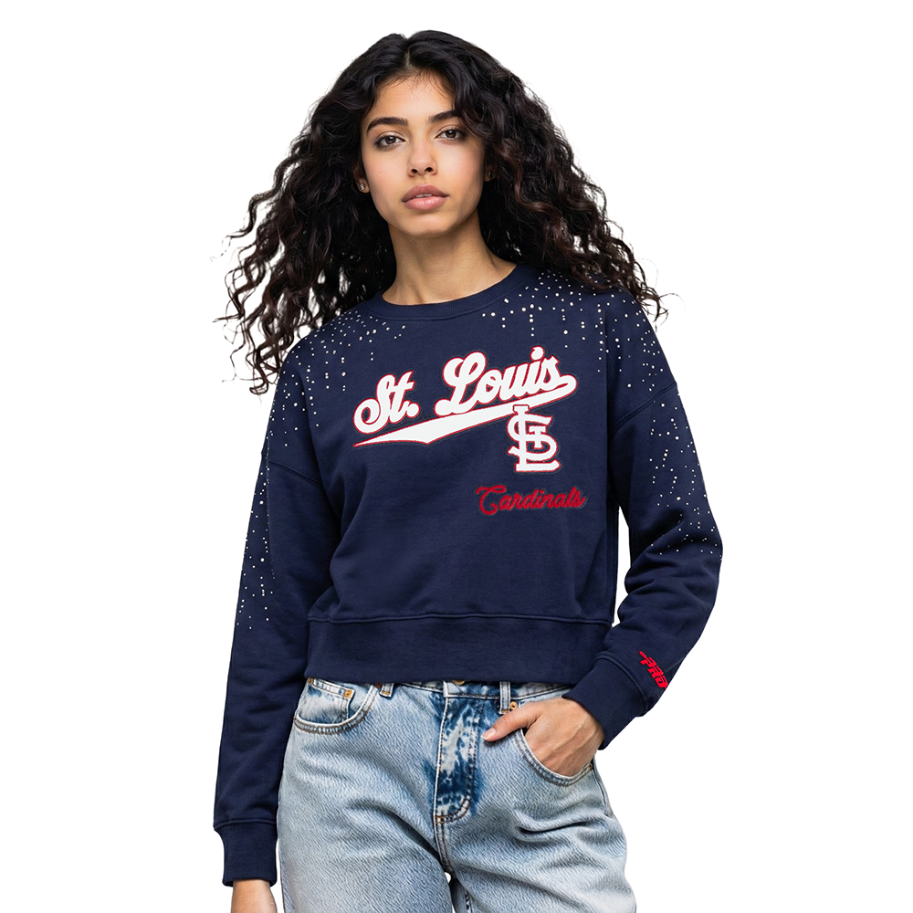 SUDADERA DE CUELLO REDONDO MLB ST. LOUIS CARDINALS LEGACY PARA MUJER
