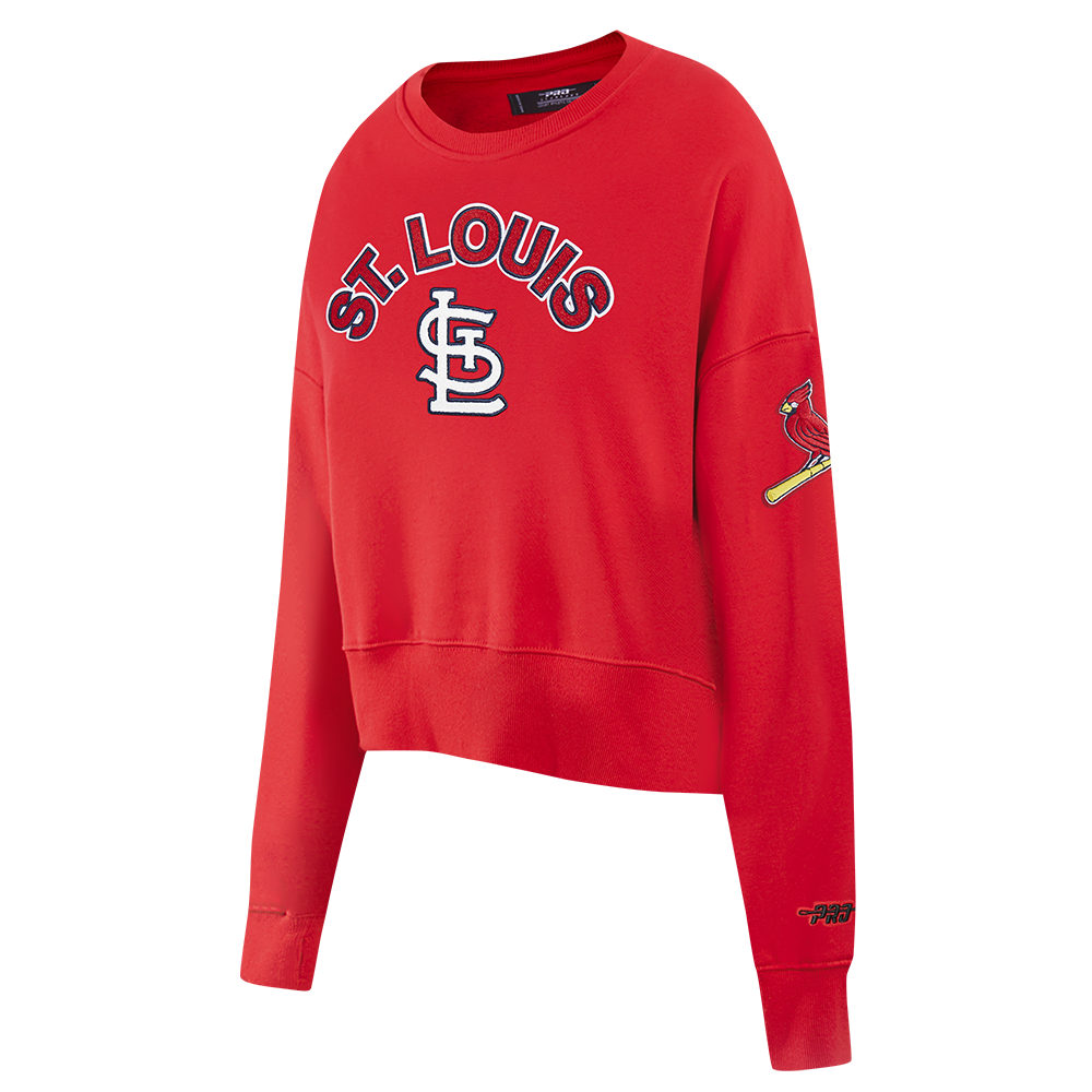 SUDADERA DE CUELLO REDONDO MLB ST. LOUIS CARDINALS CLASSIC CHENILLE PARA MUJER