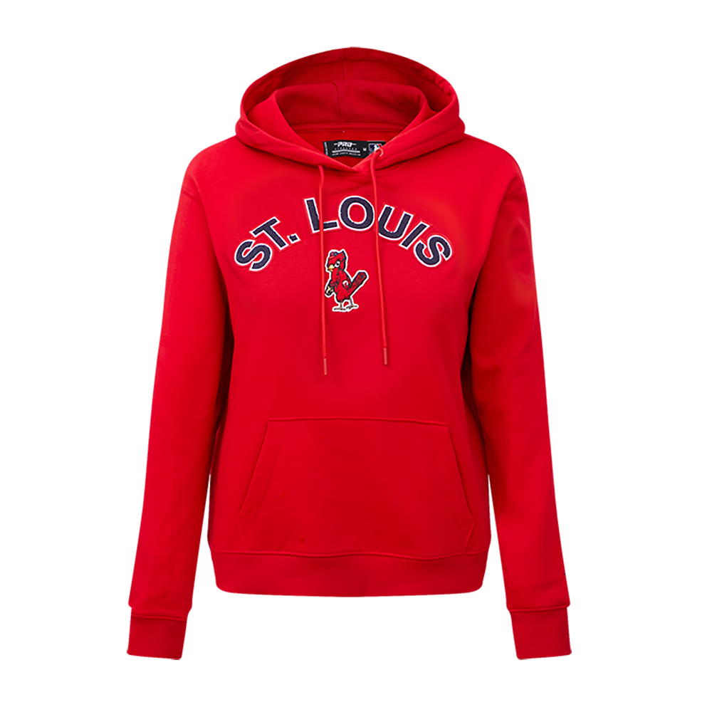 SUDADERA CON GORRO MLB ST. LOUIS CARDINALS CLASSIC ESSENTIALS PARA MUJER