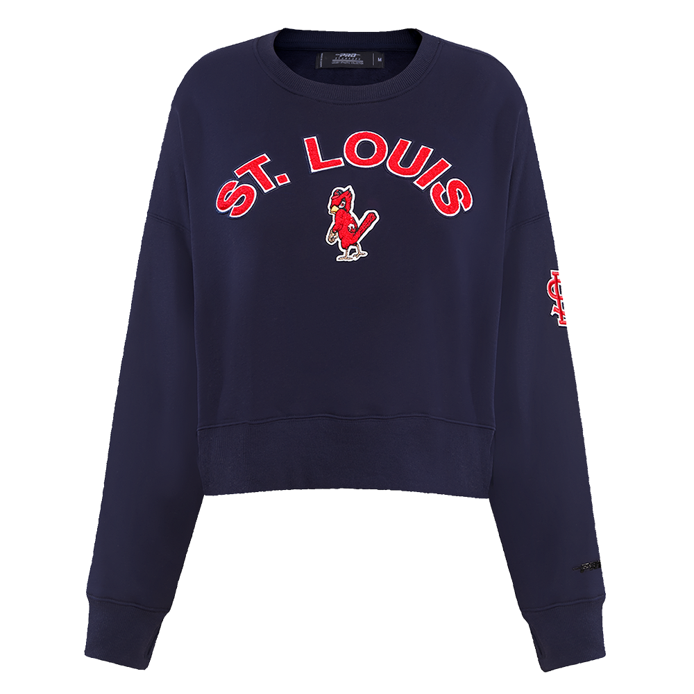 SUDADERA DE CUELLO REDONDO MLB ST. LOUIS CARDINALS CLASSIC ESSENTIALS PARA MUJER