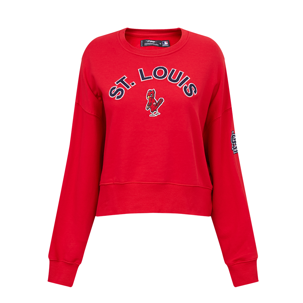 SUDADERA DE CUELLO REDONDO MLB ST. LOUIS CARDINALS CLASSIC ESSENTIALS PARA MUJER