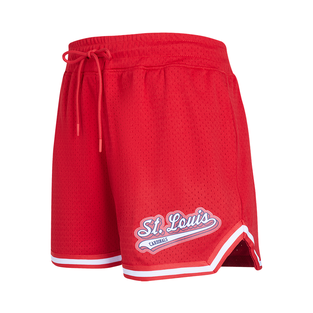 SHORTS DE MALLA MLB ST. LOUIS CARDINALS SCRIPT TAIL PARA MUJER