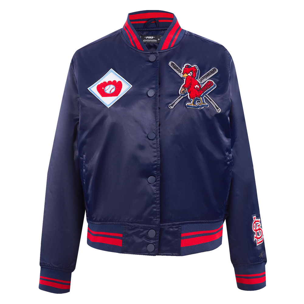 CHAMARRA DE SATÍN MLB ST. LOUIS CARDINALS MASH UP PARA MUJER