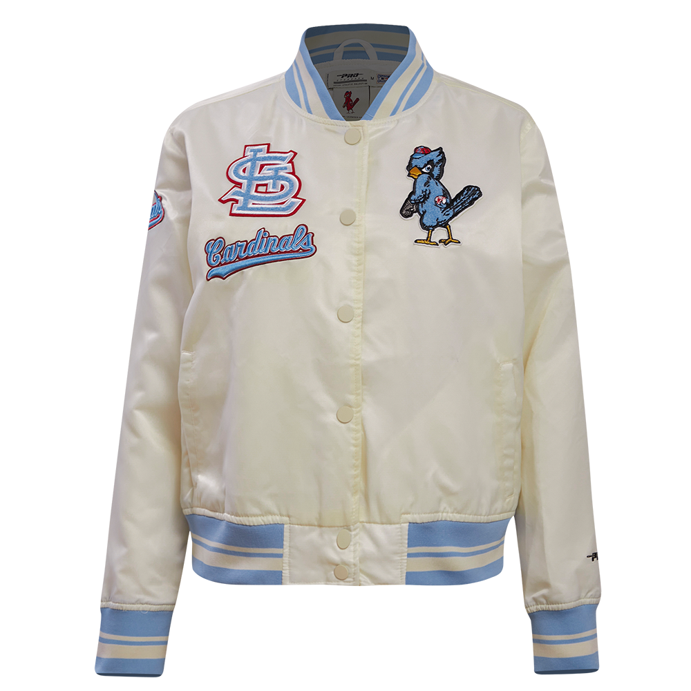 CHAMARRA DE SATÉN MLB ST. LOUIS CARDINALS RETRO CLASSICS PARA MUJER