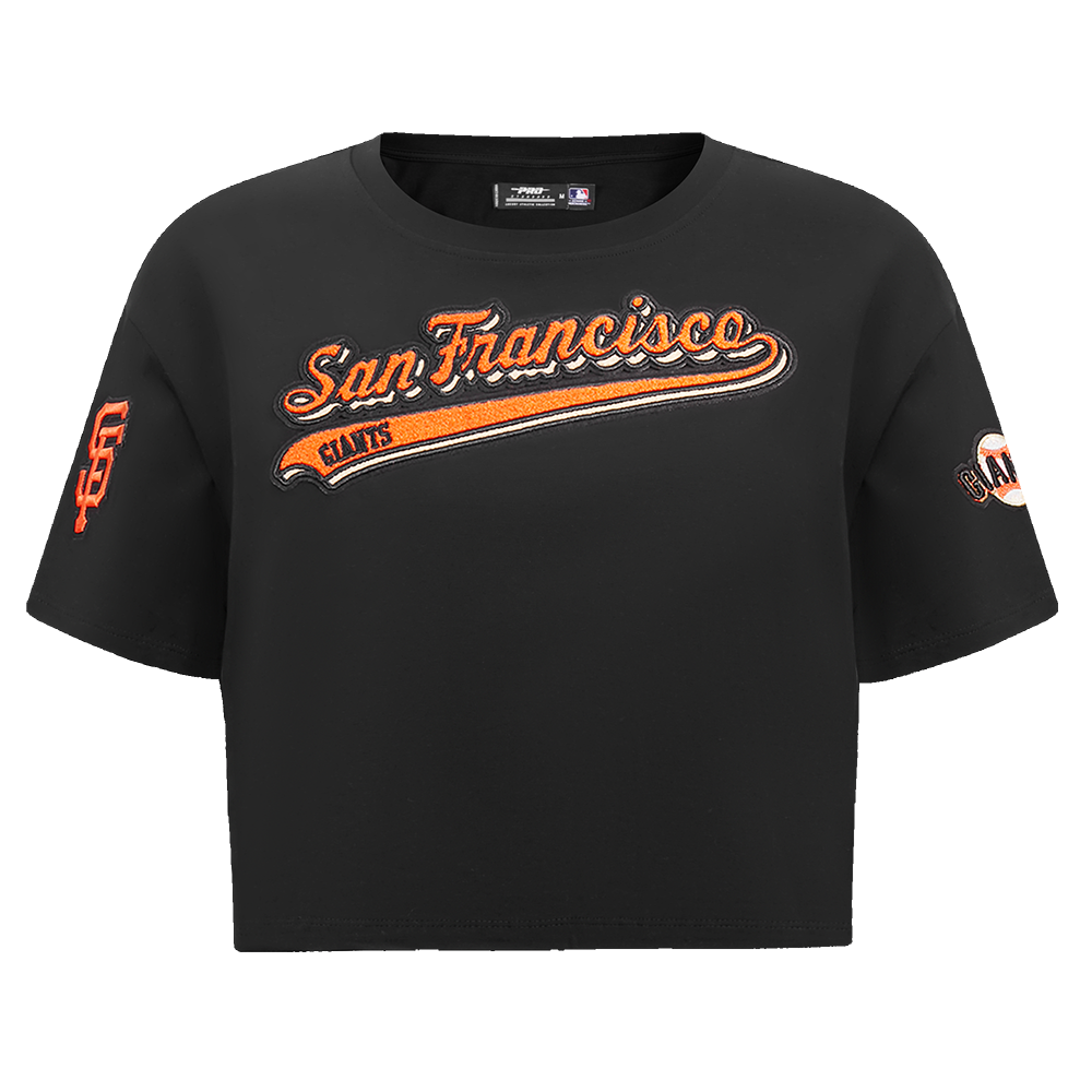 MANGA CORTA CROP MLB SAN FRANCISCO GIANTS SCRIPT TAIL PARA MUJER
