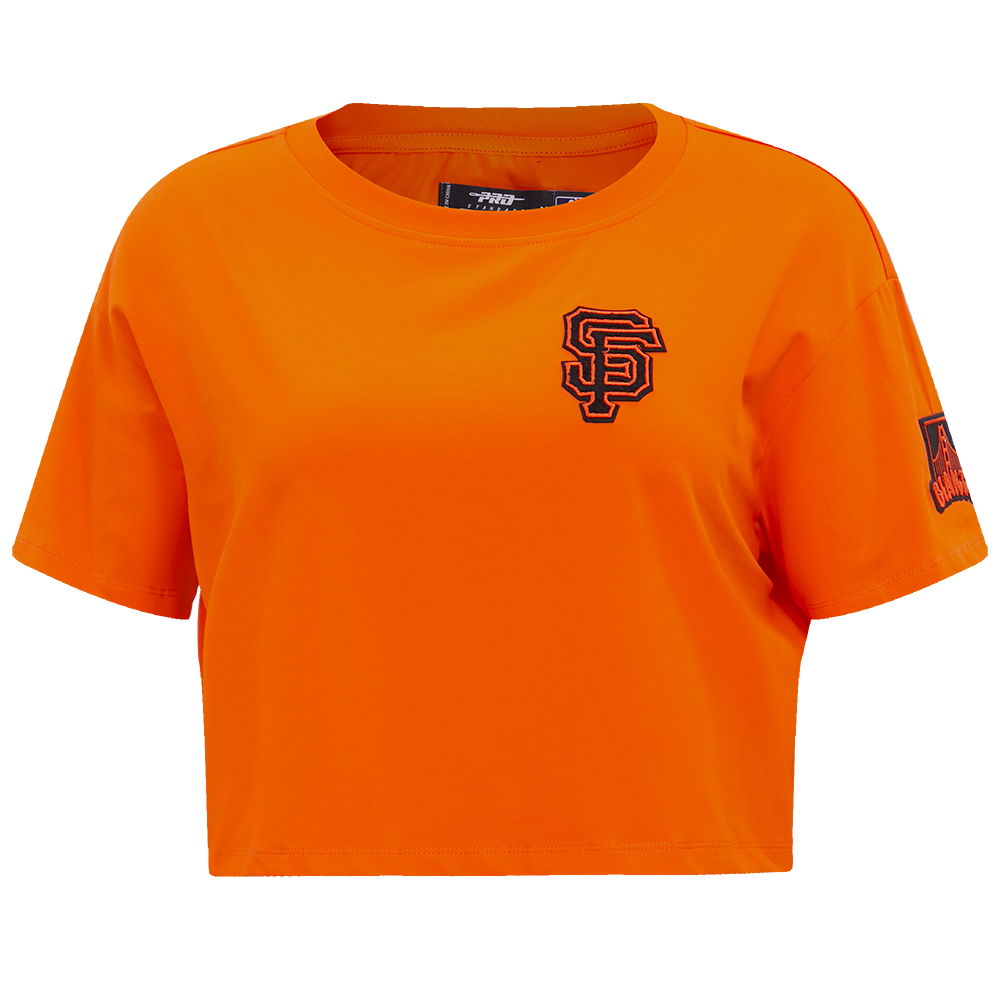 MANGA CORTA CROP MLB SAN FRANCISCO GIANTS CLASSIC ESSENTIALS PARA MUJER