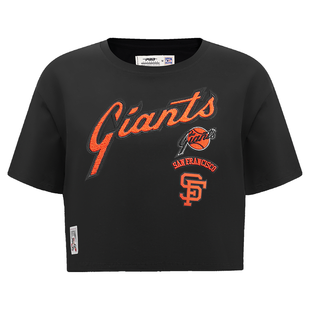 MANGA CORTA CROP MLB SAN FRANCISCO GIANTS RETRO CLASSICS PARA MUJER