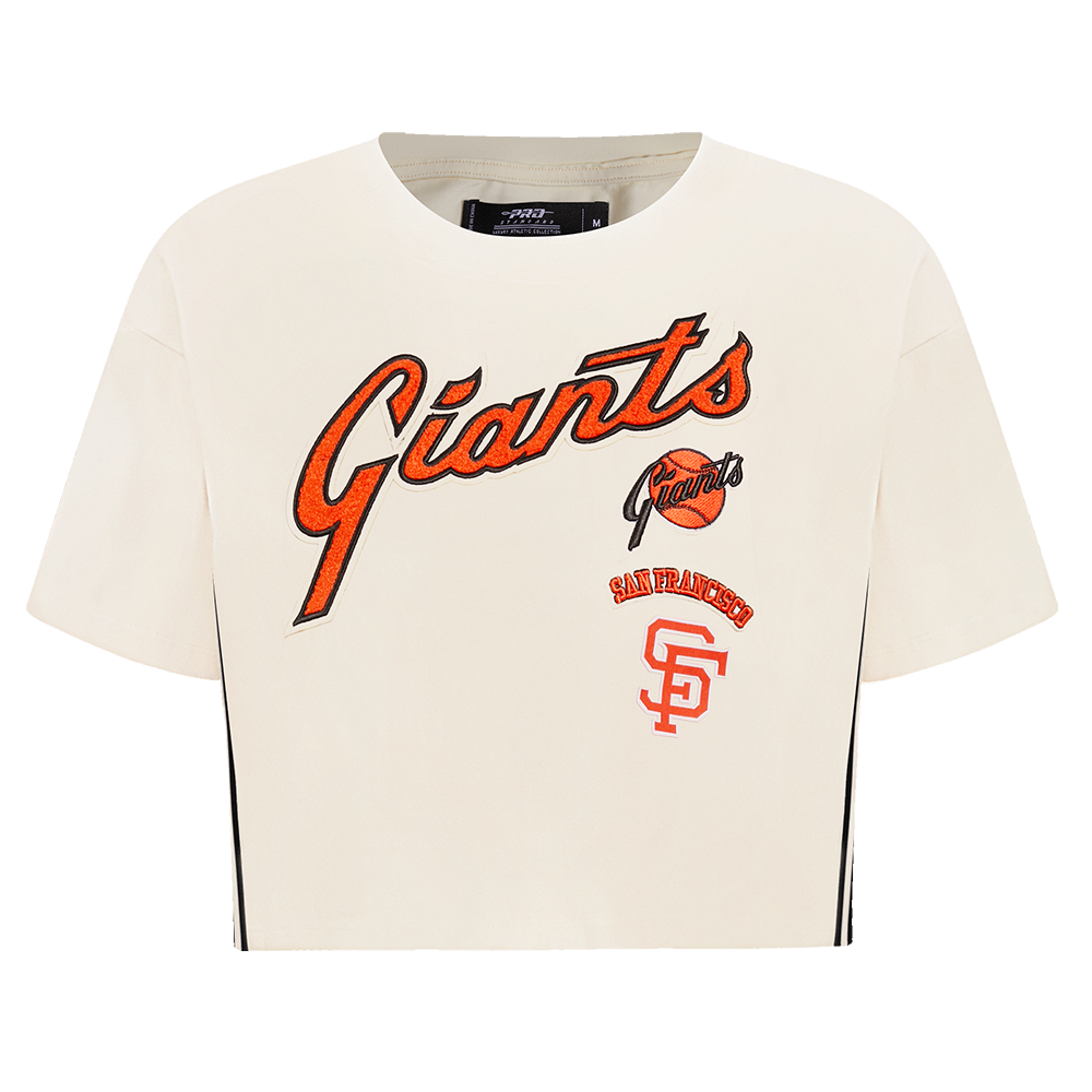 MANGA CORTA CROP MLB SAN FRANCISCO GIANTS RETRO CLASSICS PARA MUJER