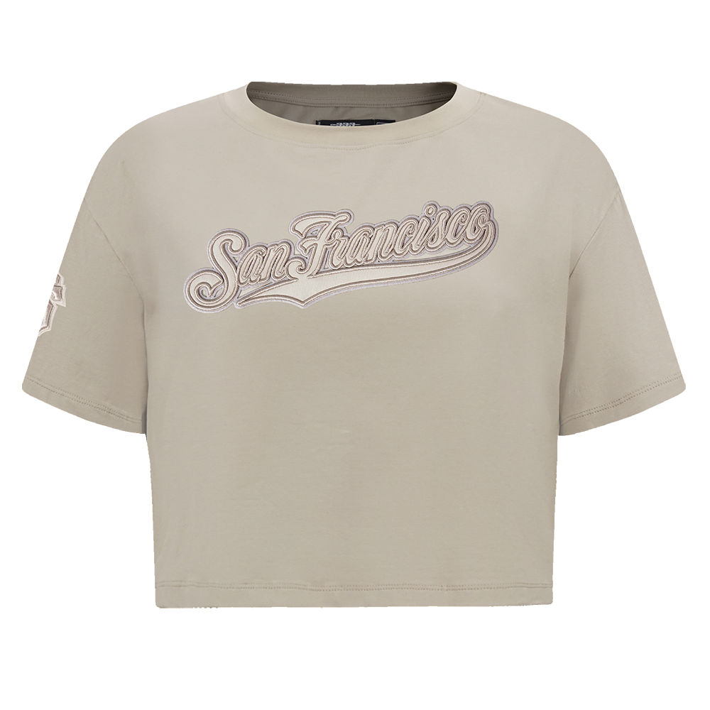 MANGA CORTA CROP MLB SAN FRANCISCO GIANTS NEUTRAL PARA MUJER