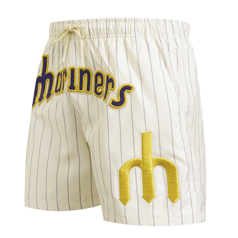 SHORTS DE ALGODÓN MLB SEATTLE MARINERS PINSTRIPE RETRO CLASSIC