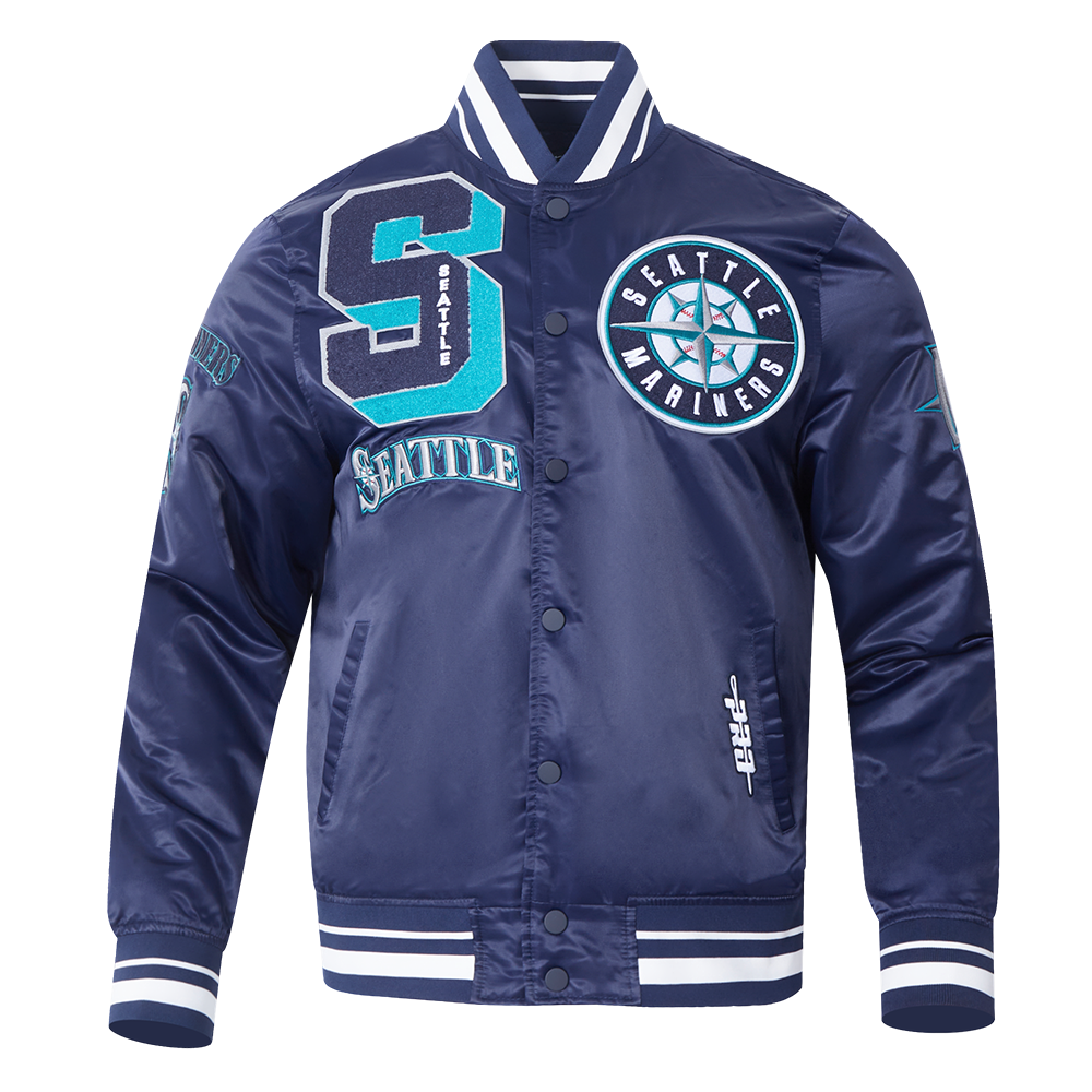 CHAMARRA DE SATÍN MLB SEATTLE MARINERS MASH UP