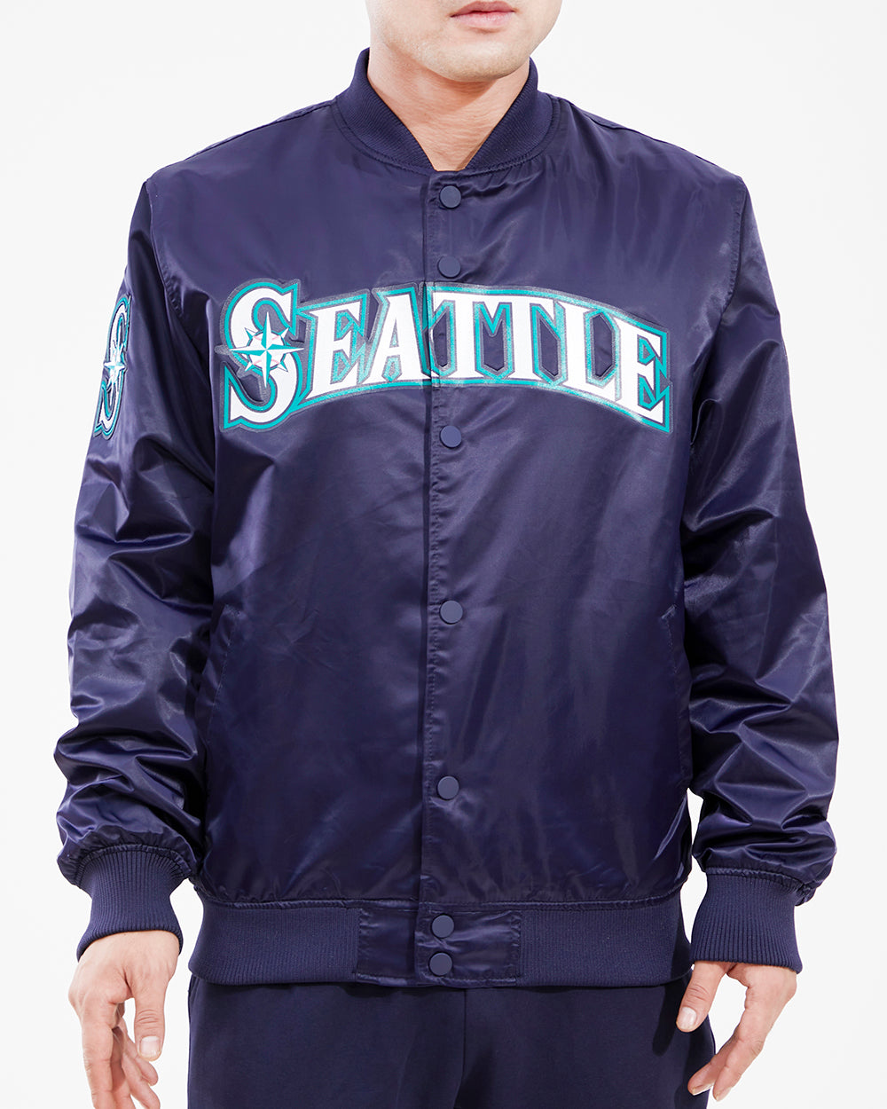 CHAMARRA DE SATÍN MLB SEATTLE MARINERS CLASSIC SATIN