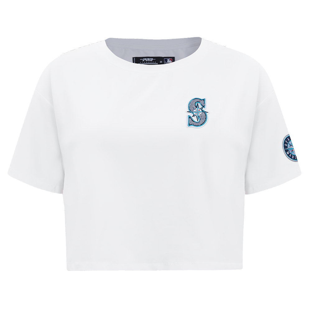 MANGA CORTA CROP MLB SEATTLE MARINERS CLASSIC ESSENTIALS PARA MUJER