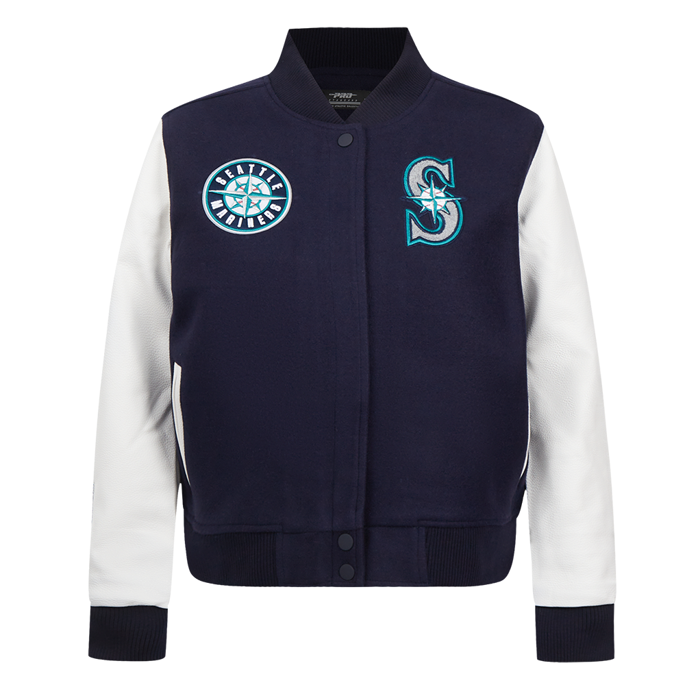 CHAMARRA UNIVERSITARIA MLB SEATTLE MARINERS CLASSIC CHENILLE PARA MUJER
