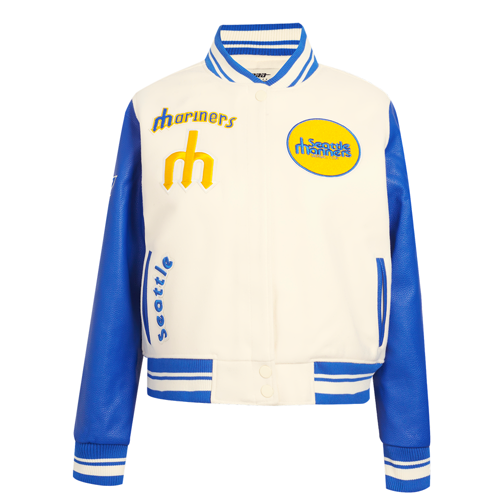 CHAMARRA UNIVERSITARIA MLB SEATTLE MARINERS RETRO CLASSICS PARA MUJER