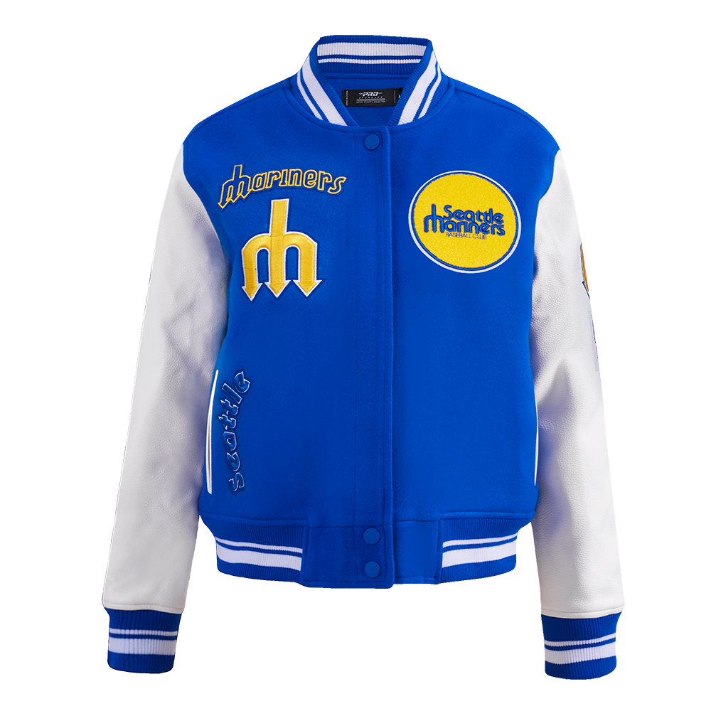 CHAMARRA UNIVERSITARIA MLB SEATTLE MARINERS RETRO CLASSICS PARA MUJER