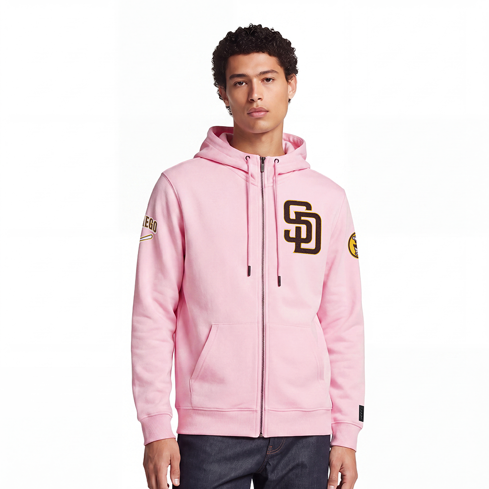 SUDADERA CON CIERRE MLB SAN DIEGO PADRES CLASSIC CHENILLE