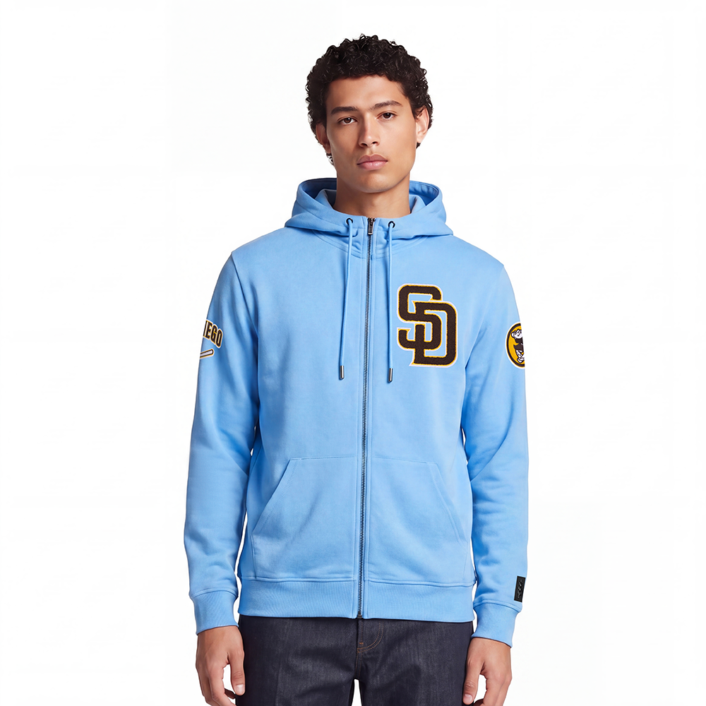 SUDADERA CON CIERRE MLB SAN DIEGO PADRES CLASSIC CHENILLE
