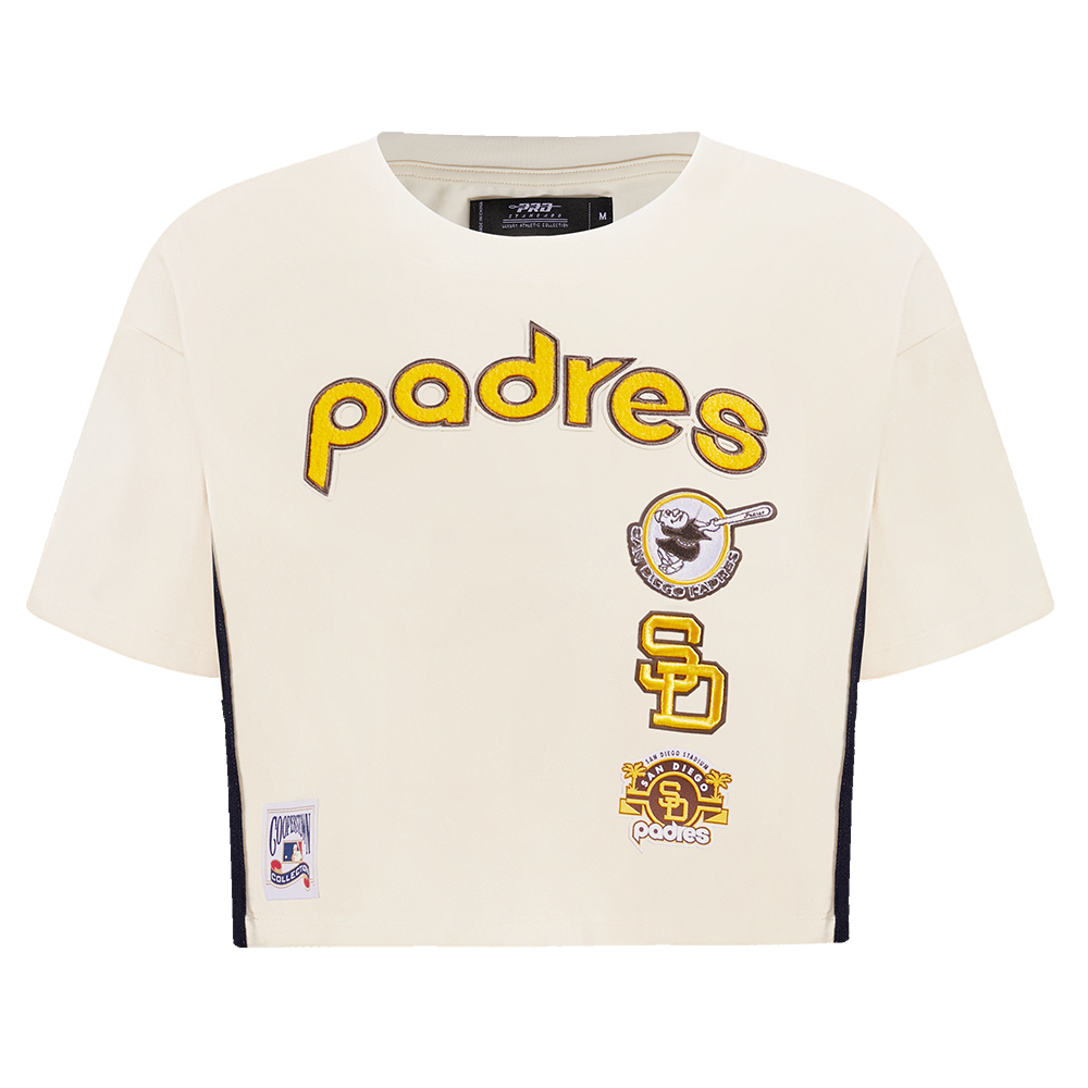MANGA CORTA CROP MLB SAN DIEGO PADRES RETRO CLASSICS PARA MUJER