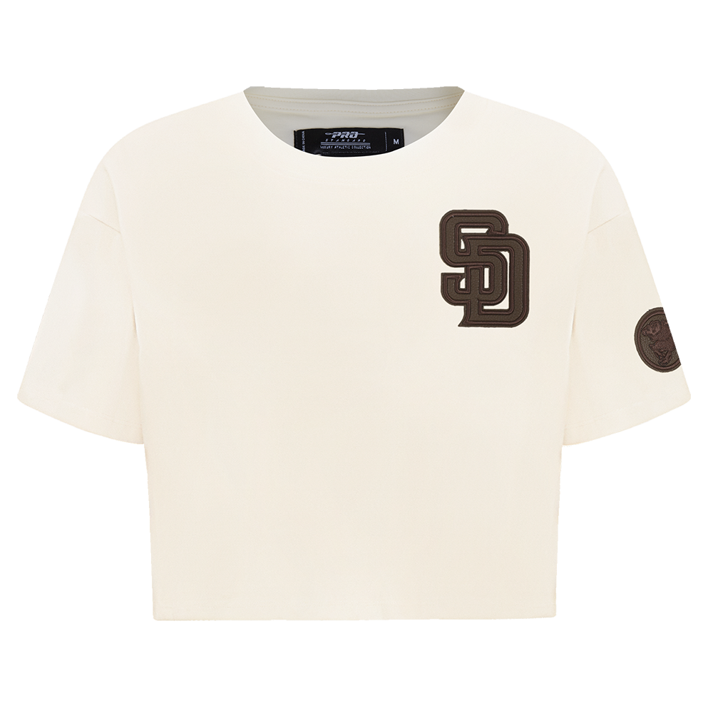 MANGA CORTA CROP MLB SAN DIEGO PADRES TRIPLE TONAL PARA MUJER
