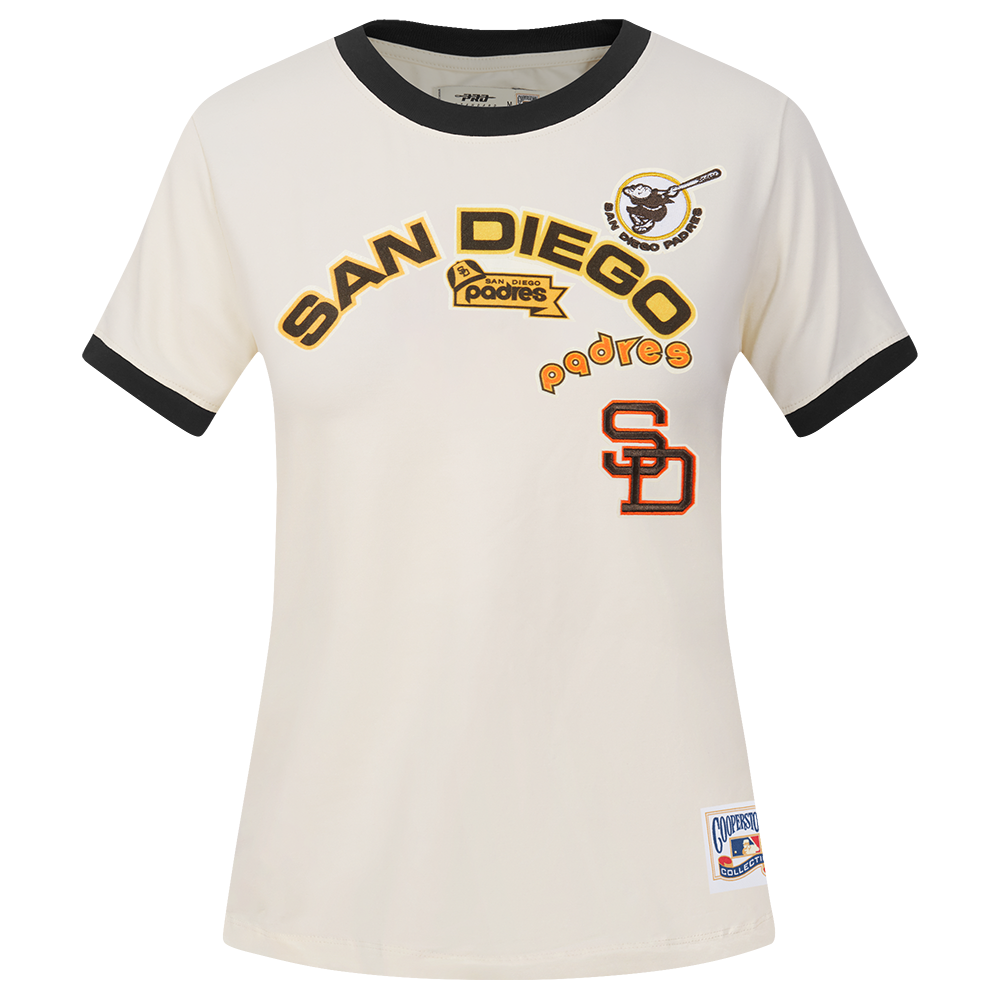 MANGA CORTA MLB SAN DIEGO PADRES RETRO CASCADE PARA MUJER