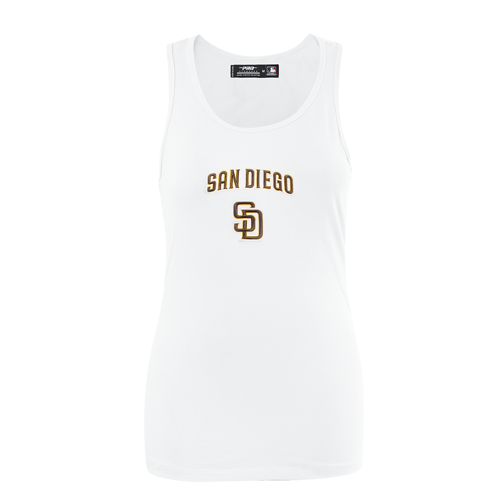 SIN MANGAS DE CORTE RELAJADO MLB SAN DIEGO PADRES CLASSIC CHENILLE PARA MUJER